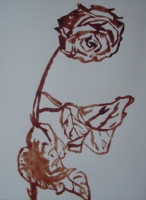 AIDS blood on paper 170x230mm