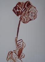 AIDS blood on paper 170x230mm