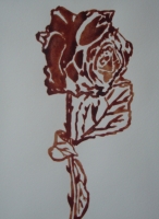 AIDS blood on paper 170x230mm